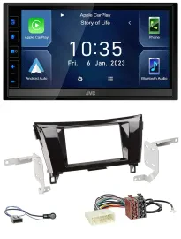 JVC DAB Bluetooth MP3 USB 2DIN Autoradio für Nissan Qashqai X-Trail ab 14