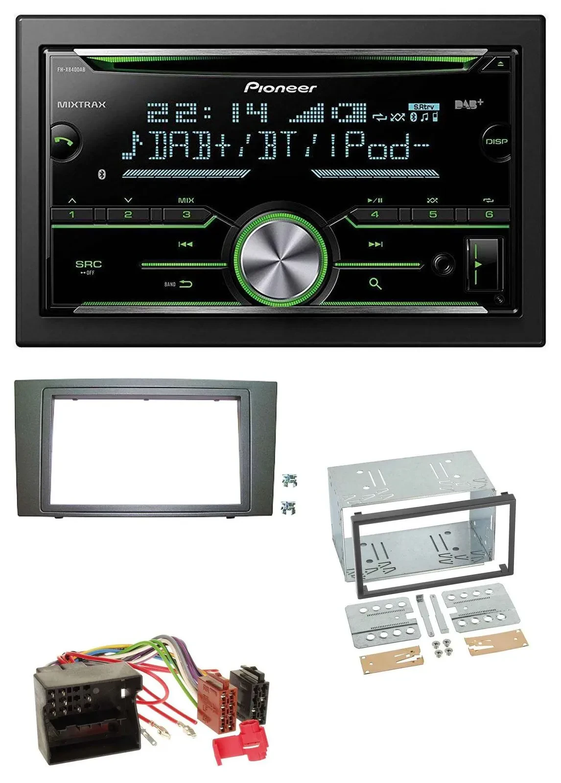 Pioneer Bluetooth MP3 DAB 2DIN USB CD Autoradio für Ford Mondeo (2003-2007)