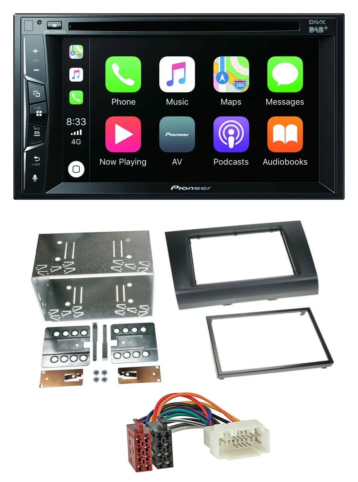 Pioneer MP3 USB DVD Bluetooth DAB 2DIN Autoradio für Suzuki Swift (2005-2010)
