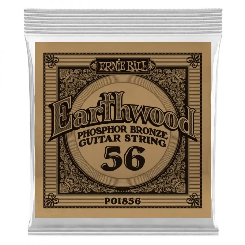 Струна для акустической гитары Ernie Ball P01856 Earthwood, фосфорная бронза, калибр 56