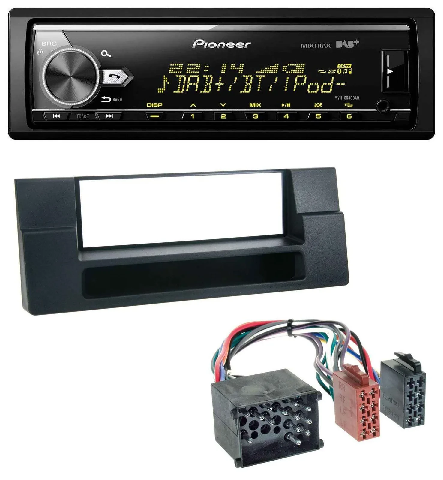 Автомагнитола Pioneer для BMW X5 E53 / 5 Series E39 Bluetooth, USB, DAB, MP3