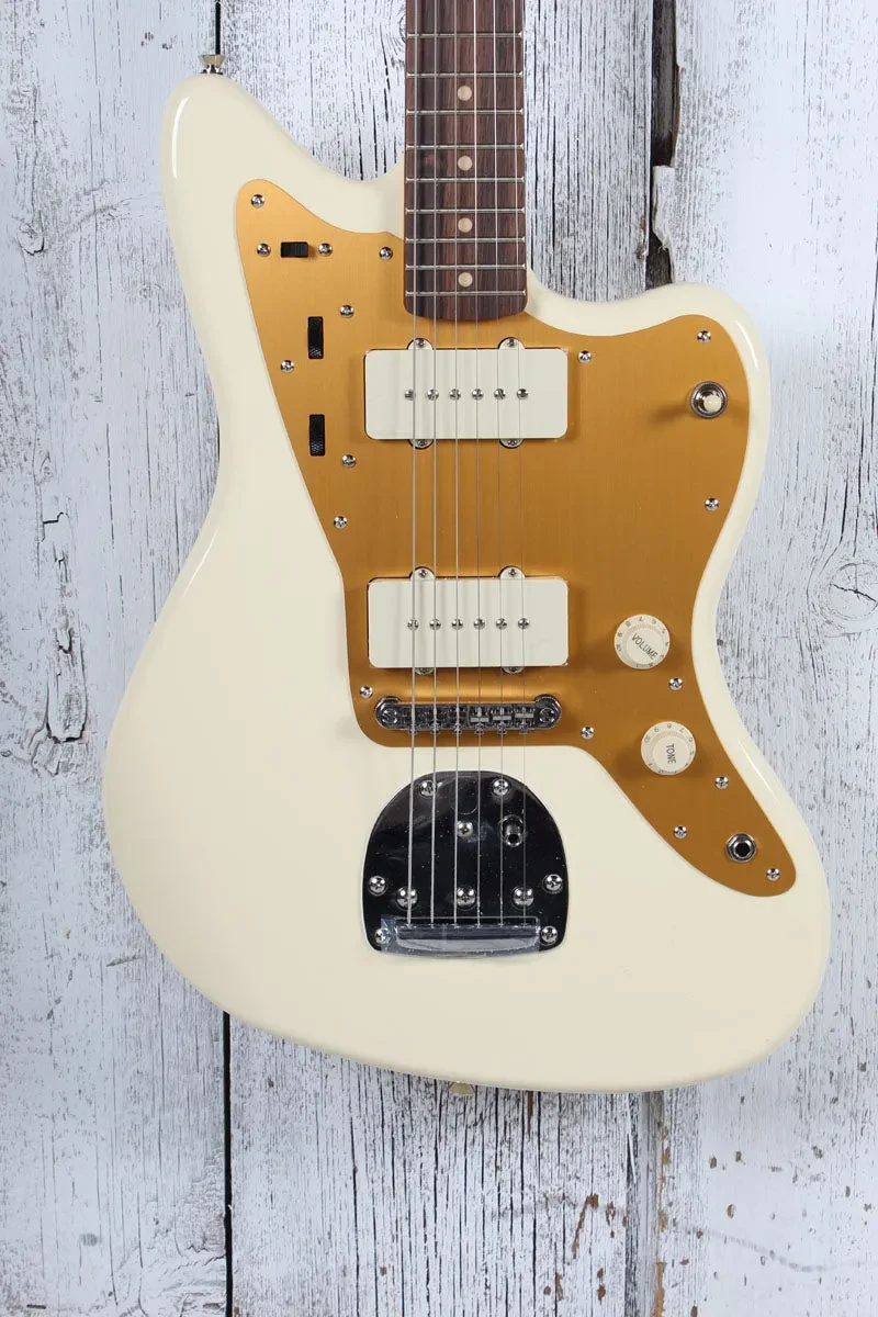Fender Squier J Mascis Signature Jazzmaster Electric Guitar Vintage White Finish