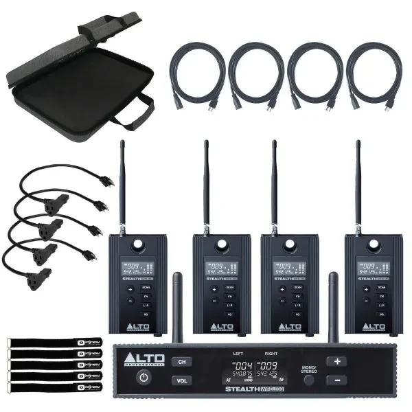 Alto Professional Stealth Wireless MKII Wireless Speaker System w Expanders &...