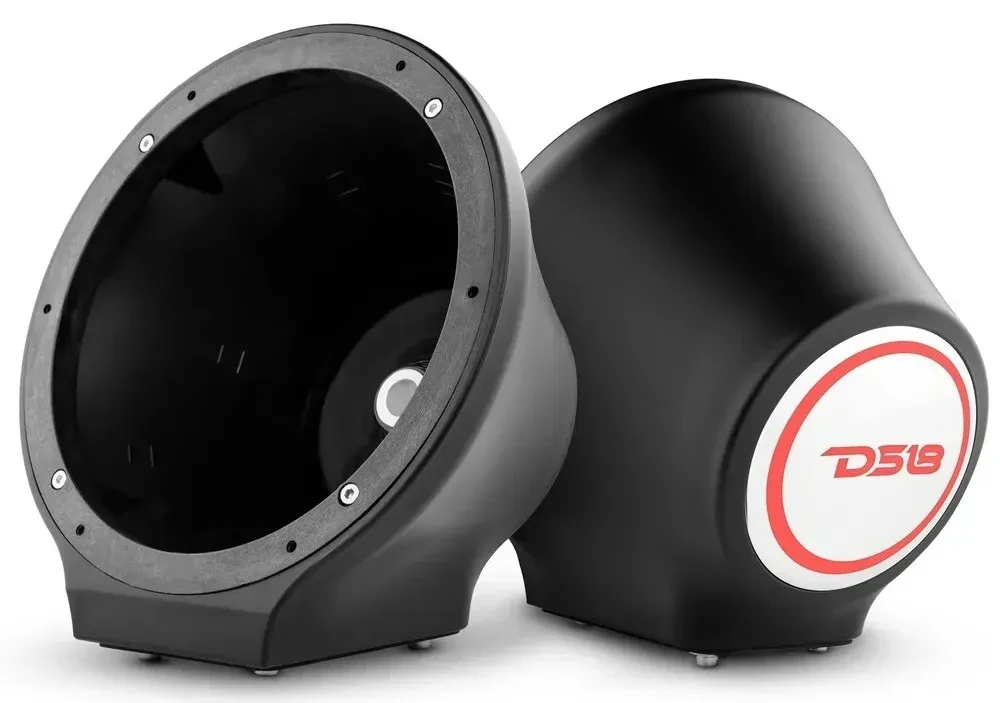 Корпус для динамика DS18 EN-JS8/BK 8", универсальный, плоское крепление, черный