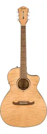 Fender FA-345CE Auditorium Acoustic Electric Guitar Natural Flame Maple - DEMO