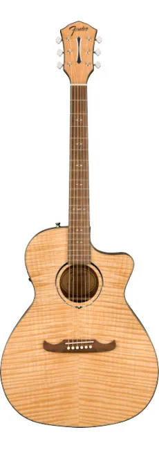 Fender FA-345CE Auditorium Acoustic Electric Guitar Natural Flame Maple - DEMO