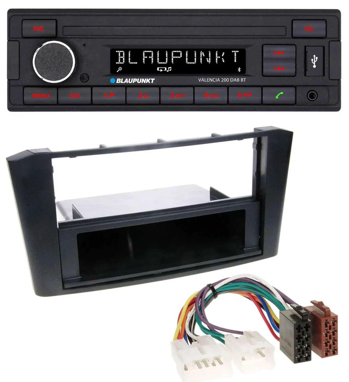 Blaupunkt DAB MP3 Bluetooth USB Autoradio für Toyota Avensis T25 (2003-2009)