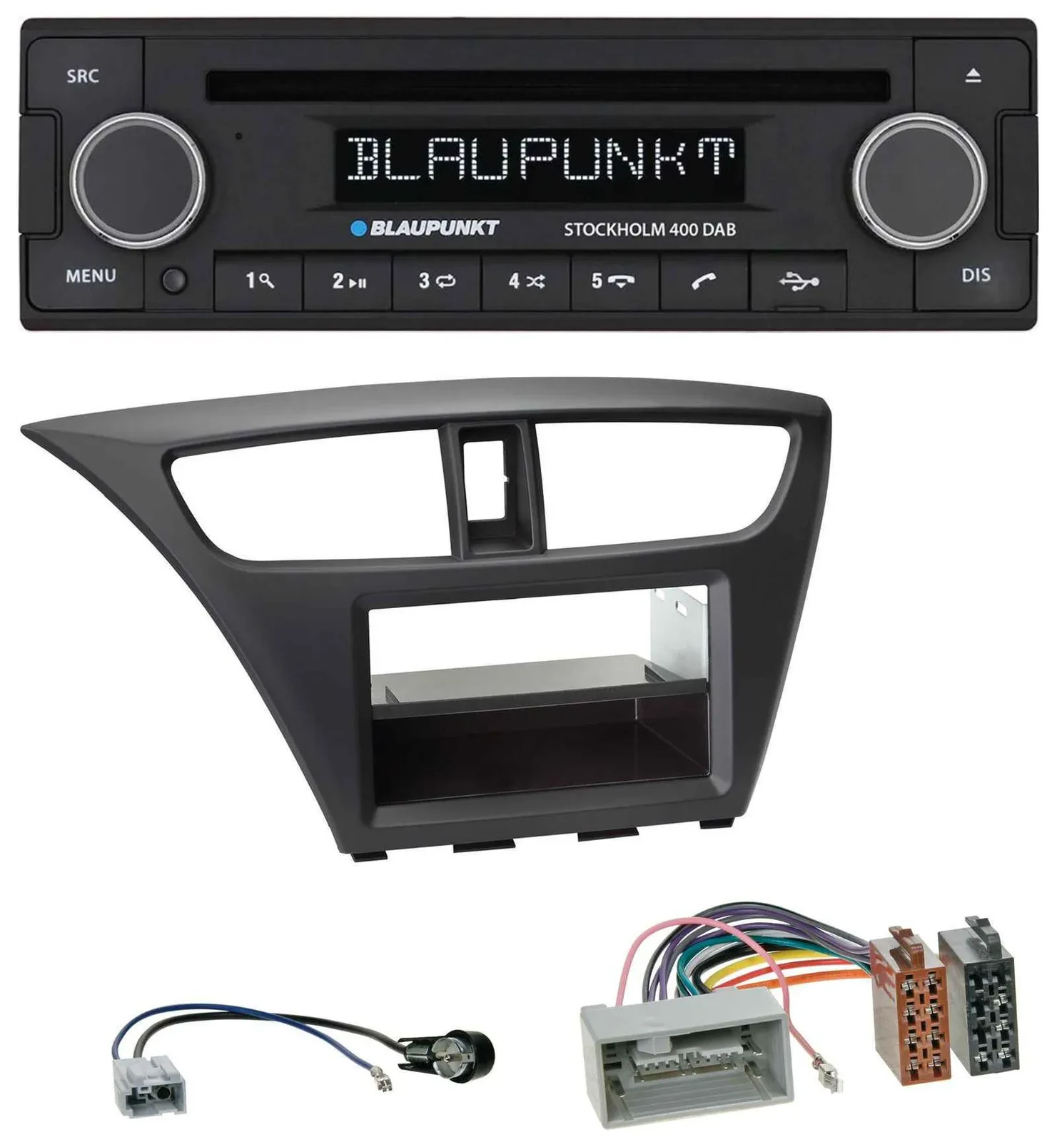 Blaupunkt MP3 Bluetooth DAB CD USB Autoradio für Honda Civic (ab 2012)