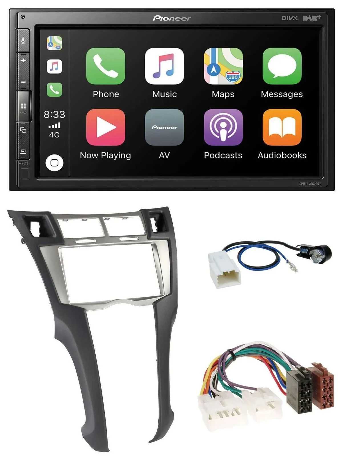 Автомагнитола для Toyota Yaris Pioneer 2DIN USB MP3 DAB Bluetooth