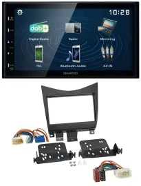Kenwood 2DIN Bluetooth MP3 USB DAB Autoradio für Honda Accord 02-08 schwarz
