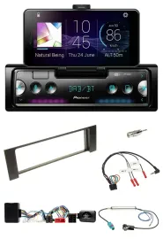 Автомагнитола Pioneer Bluetooth DAB USB для Audi A4 B6 (2000–2004), совместима с Bose (полностью активная), управление с руля