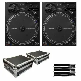 Pioneer DJ PLX-CRSS12 Professional DVS Digital Analog Hybrid Turntable 2 Pack