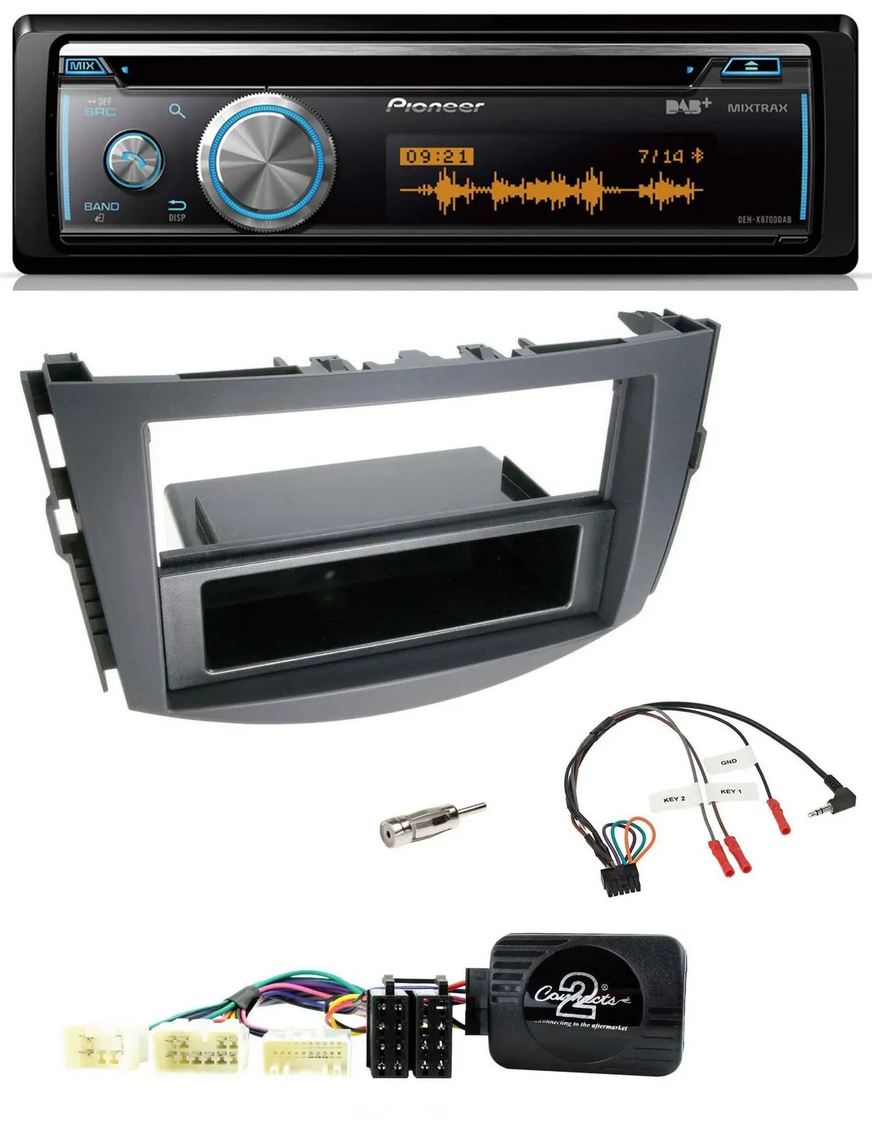 Pioneer Lenkrad DAB USB CD Bluetooth Autoradio für Toyota RAV-4 2006-2011