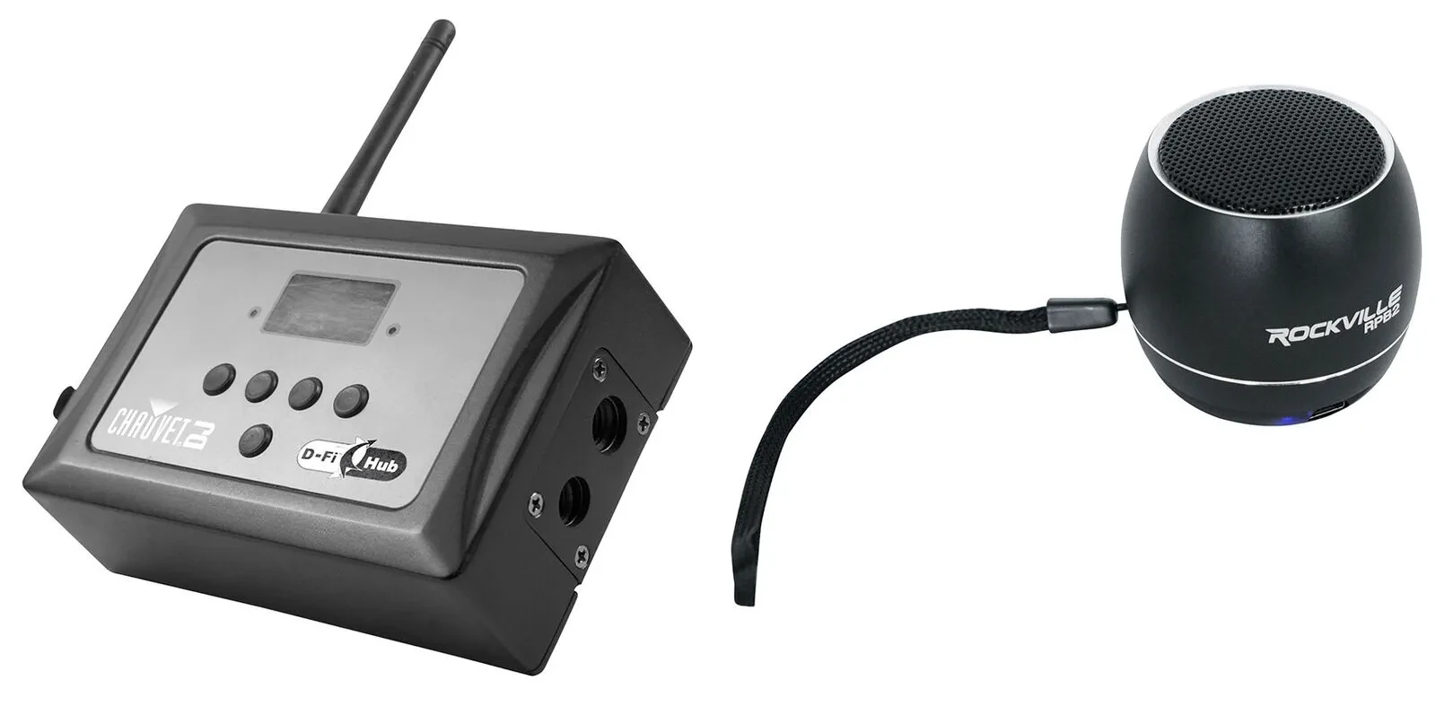 Chauvet D-Fi Hub Compact Wireless DMX Transmitter/Receiver+Bluetooth Speaker