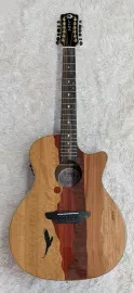 Luna Guitars Luna Vista Eagle 12 String  Tropical Wood Acoustic Electric Guitar w/Hard Case