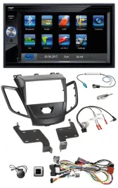 Автомагнитола Blaupunkt 2DIN Bluetooth, USB, SD навигация TMC для Ford Fiesta 2008–2010, черный