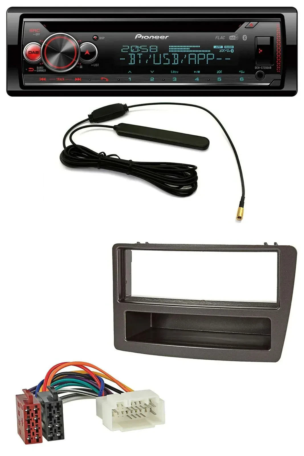 Автомагнитола Pioneer USB DAB MP3 Bluetooth CD для Honda Civic 2004–2006 (автоматический климат-контроль)