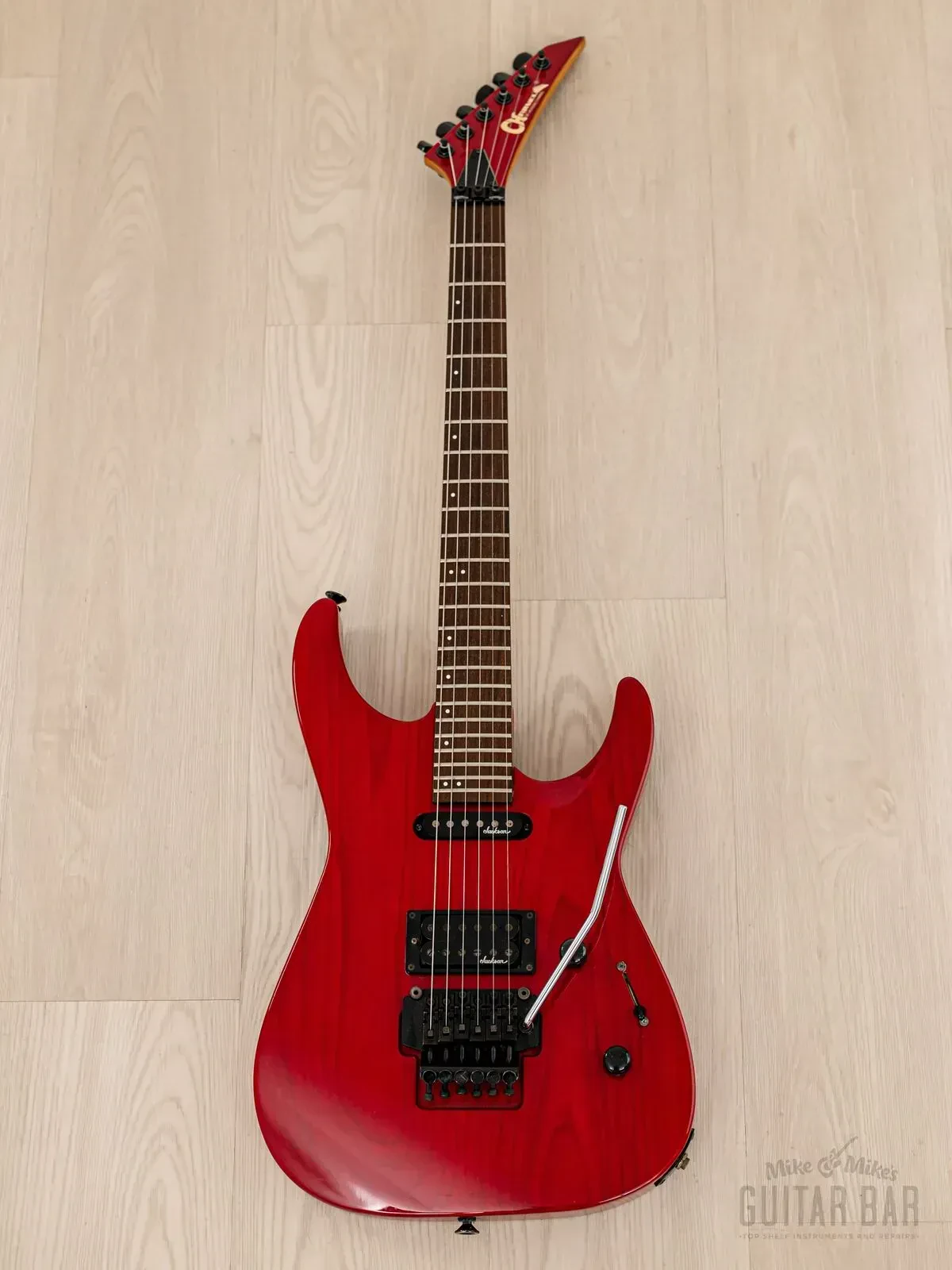 Электрогитара Charvel Super Dinky SDK-080-SH See Through Red w/gigbag Japan 1990