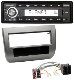 Continental USB 1DIN AUX DAB MP3 Autoradio für Lancia Y 843 03-11 dunkelsilberme