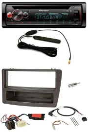 Автомагнитола для Honda Civic 2004–2006 Pioneer USB DAB Bluetooth CD, антрацит, с поддержкой управления на руле