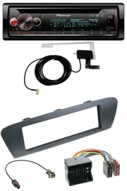 Автомагнитола Pioneer для Renault Scenic (с 2012), DAB, CD, MP3, USB, Bluetooth, серый