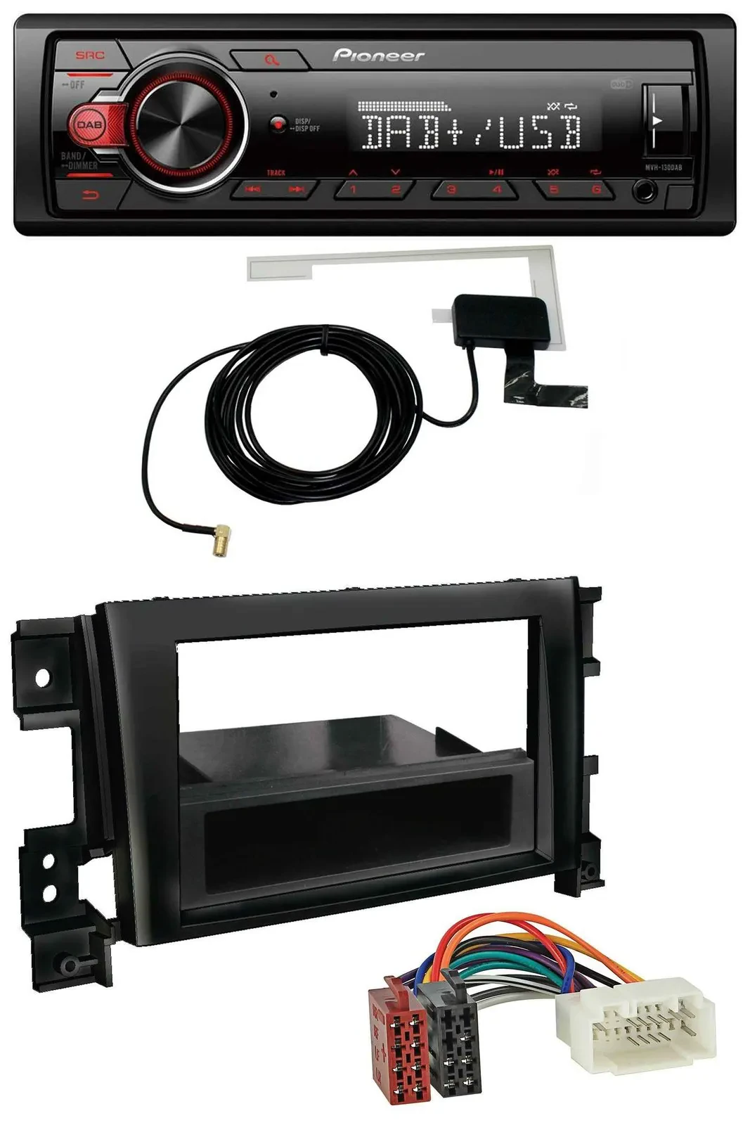 Автомагнитола Pioneer 1-DIN MP3 DAB USB AUX для Suzuki Grand Vitara (с 2005)