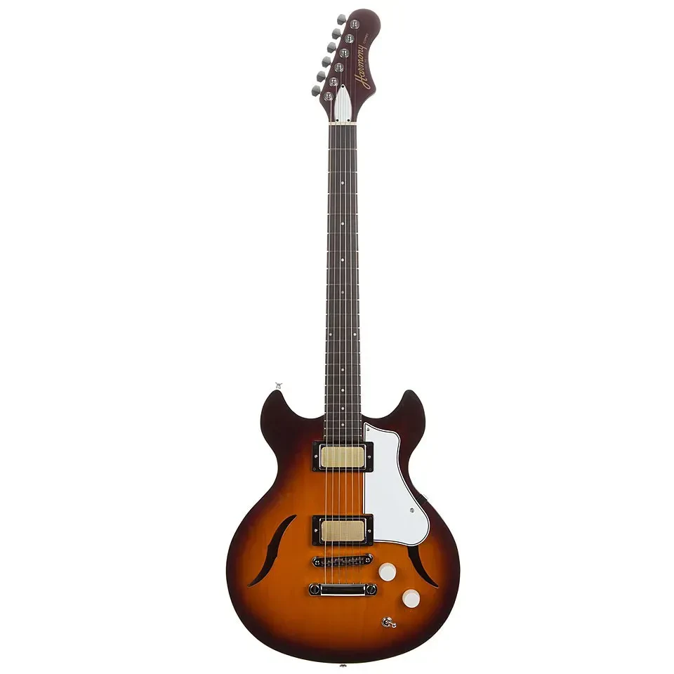 Электрогитара Harmony Standard Series Comet Semi-Hollow H-H Sunburst с кейсом Mono Vertigo