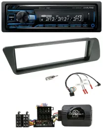 Alpine USB Bluetooth DAB Lenkrad Autoradio für Peugeot 306 1998-2001