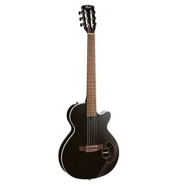 Классическая гитара с подключением Cort Sunset Nylectric BK Black с чехлом