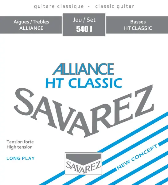 Струны для классической гитары Savarez 540J 25-44 Alliance HT Classic High Tension