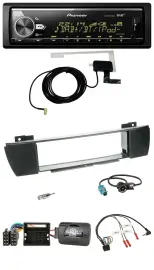 Pioneer Bluetooth DAB USB Lenkrad Autoradio für BMW X3 E83 2004-2010 mittig