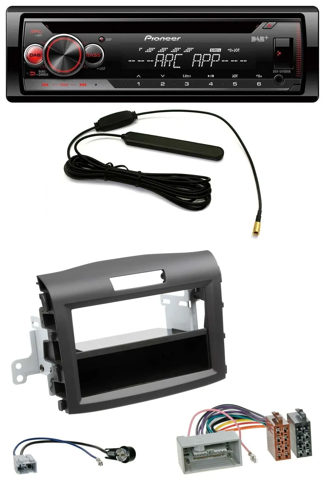 Pioneer CD USB AUX DAB MP3 Autoradio für Honda CR-V (ab 2013)