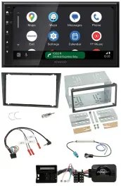 Kenwood DAB Bluetooth USB Lenkrad 2DIN Autoradio für Opel Tigra Corsa C Meriva g