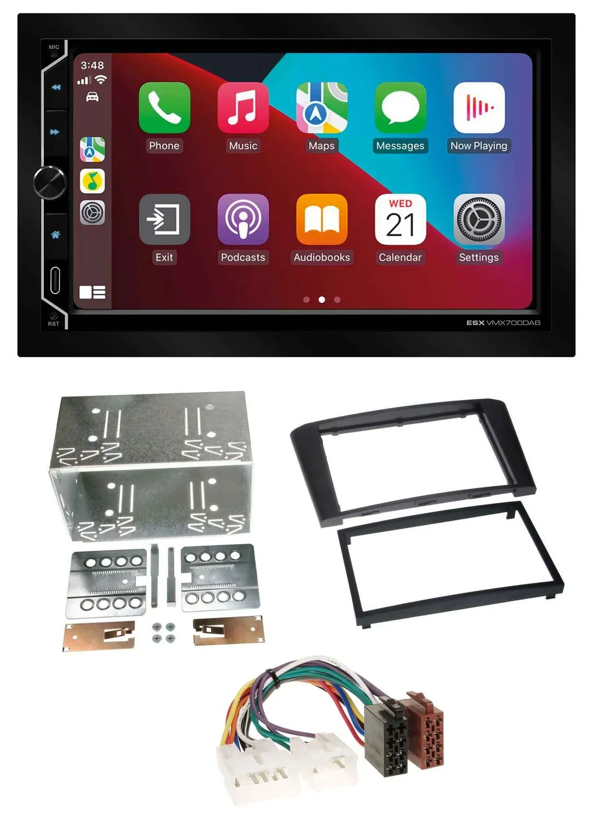 Автомагнитола для Toyota Avensis (2003–2009) ESX 2DIN, DAB, USB, MP3, Bluetooth