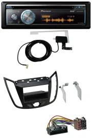 Автомагнитола Pioneer Bluetooth, DAB, MP3, USB, CD, для Ford C‑Max/Kuga, матовый чёрный