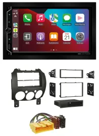 ESX 2DIN DAB USB MP3 Bluetooth Autoradio für Mazda 2 (ab 2007)