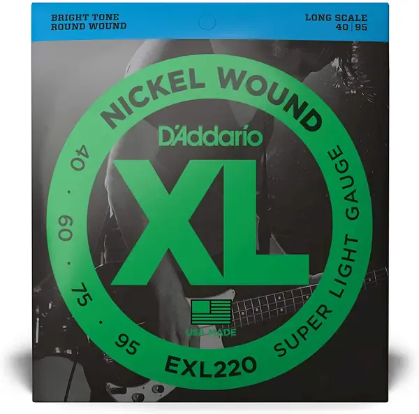 Струны для бас-гитары D'Addario EXL220 40-95