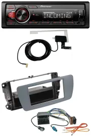 Pioneer MP3 AUX CD DAB USB Autoradio für Seat Ibiza (ab 08) conemaragrau