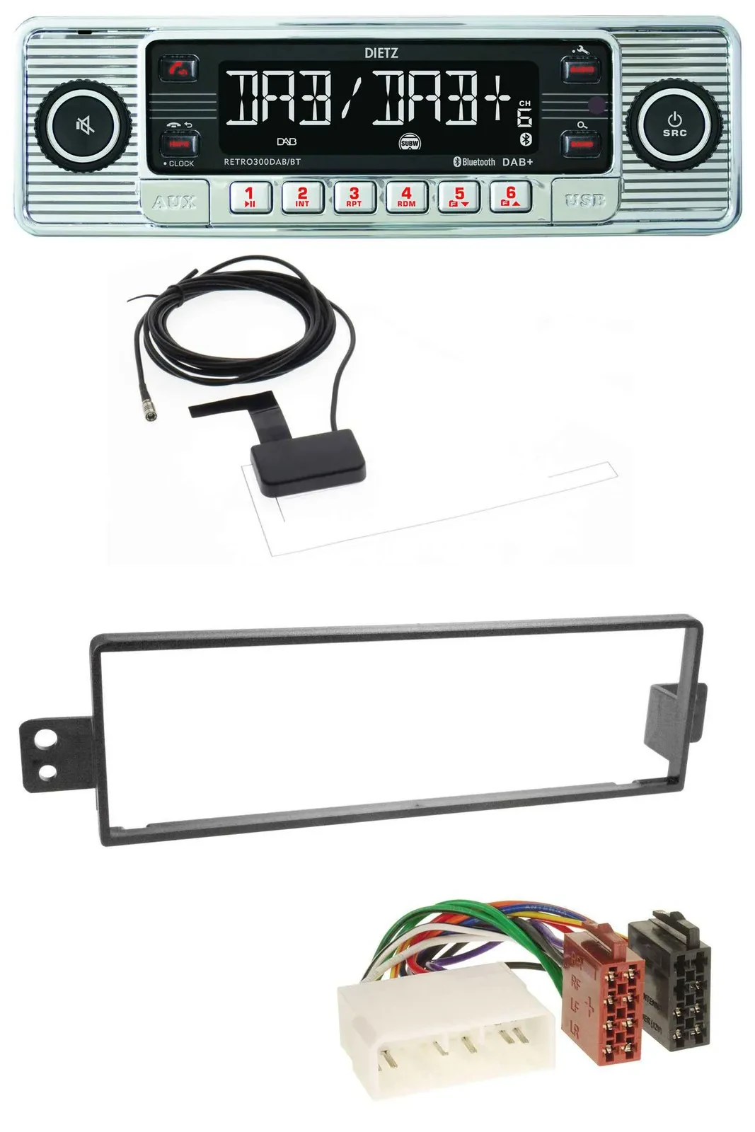 Dietz Bluetooth USB MP3 DAB Autoradio für SsangYong Rexton