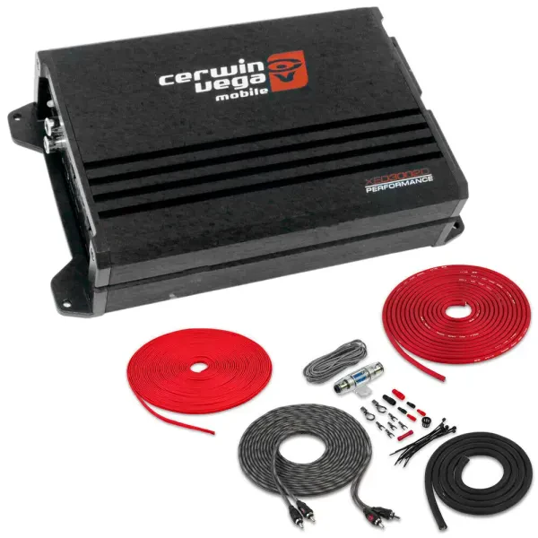 Cerwin-Vega XED3002D 250W Class-D 2-Channel Amplifier with Amp Kit