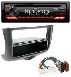 JVC CD DAB USB Bluetooth MP3 Autoradio für Toyota Yaris (1999-2003)