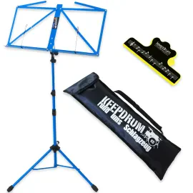 Нотовый пюпитр keepdrum MUS3BL с клипсой для нот, синий