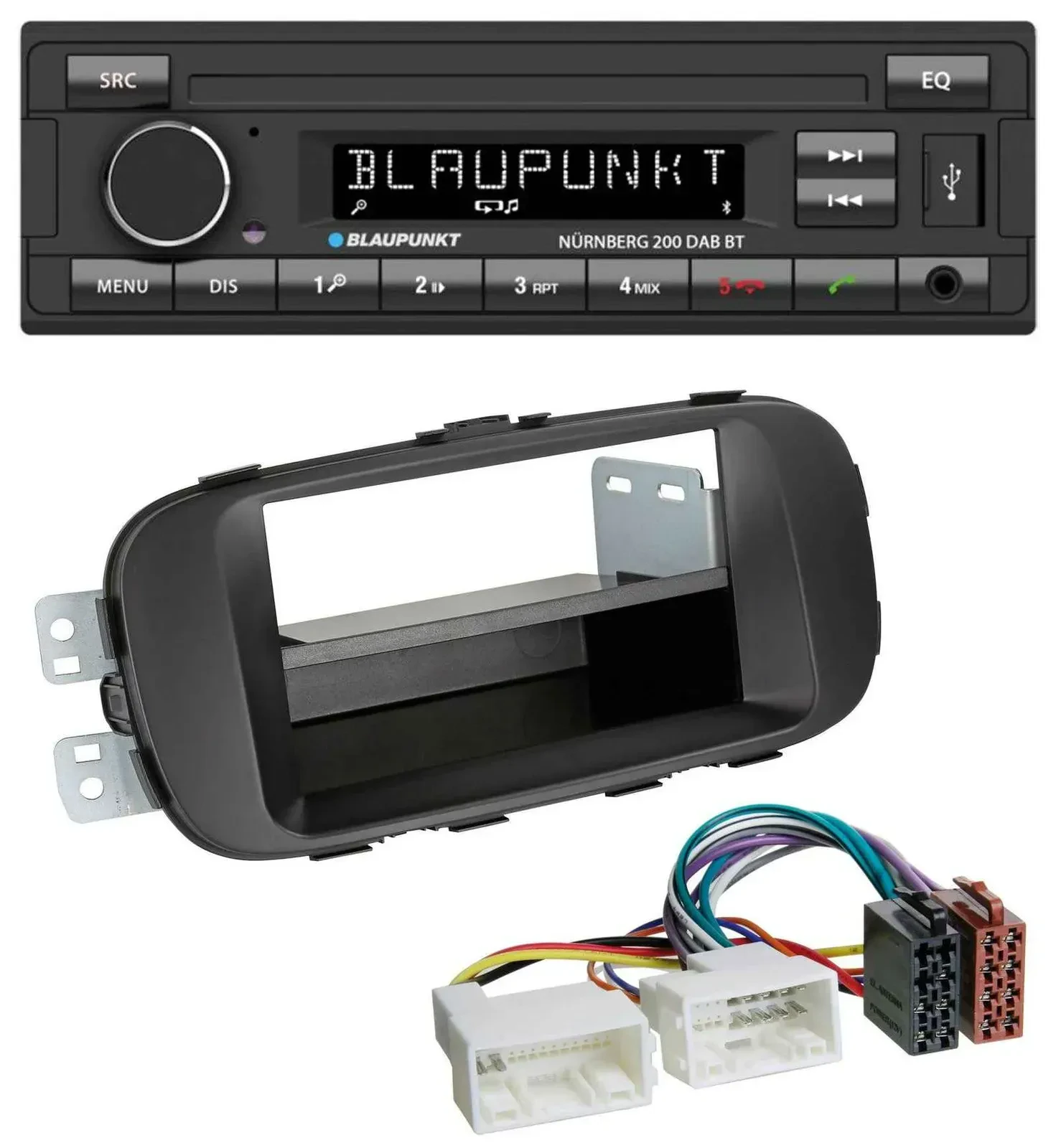 Blaupunkt USB DAB MP3 Bluetooth Autoradio für Kia Soul (PS ab 2014) schwarz