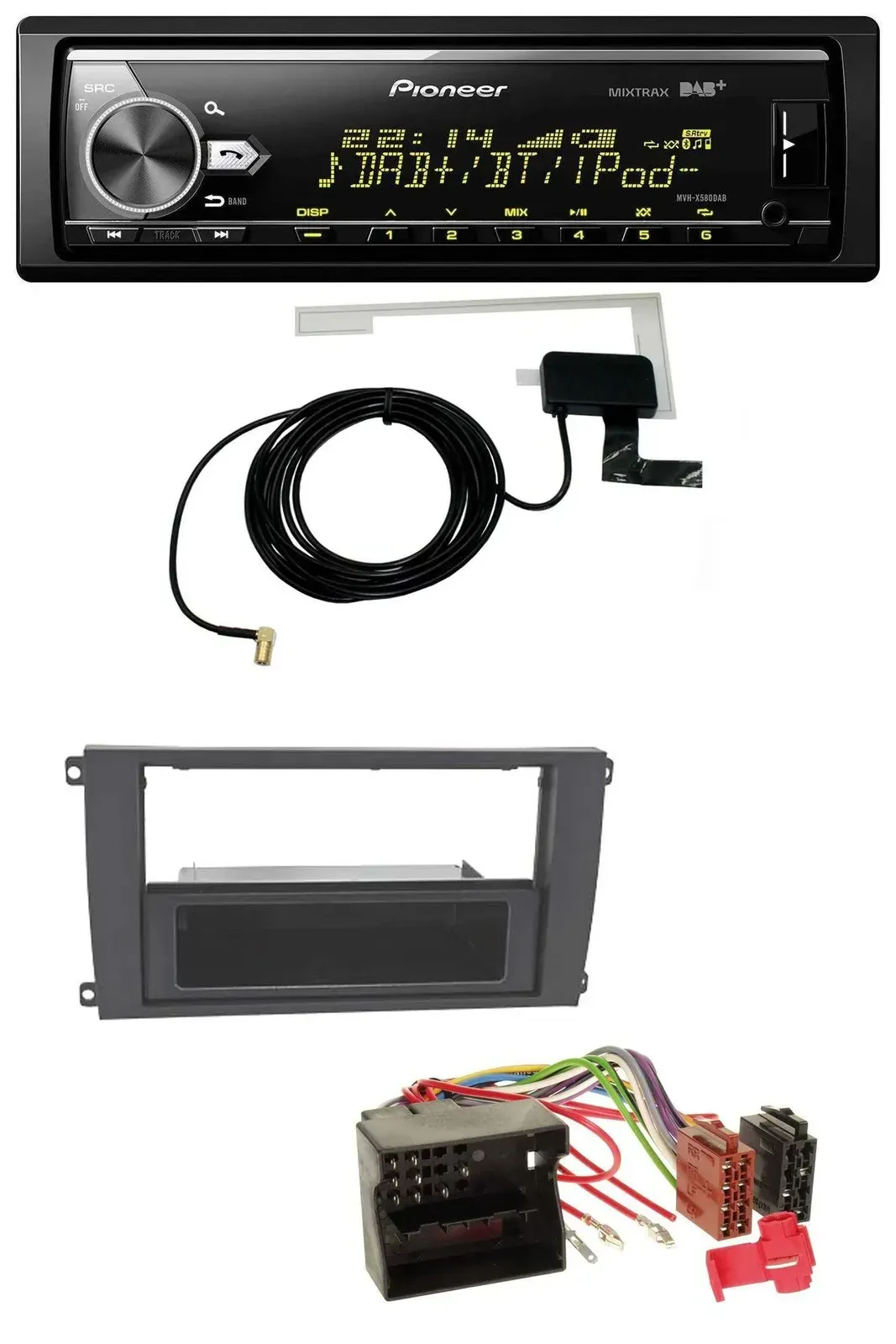 Автомагнитола для Porsche Cayenne (2007–2010) Pioneer Bluetooth, DAB, USB, MP3