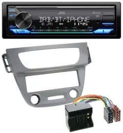 JVC Bluetooth DAB USB MP3 Autoradio für Renault Megane 3 Quadlock 09-14 grau