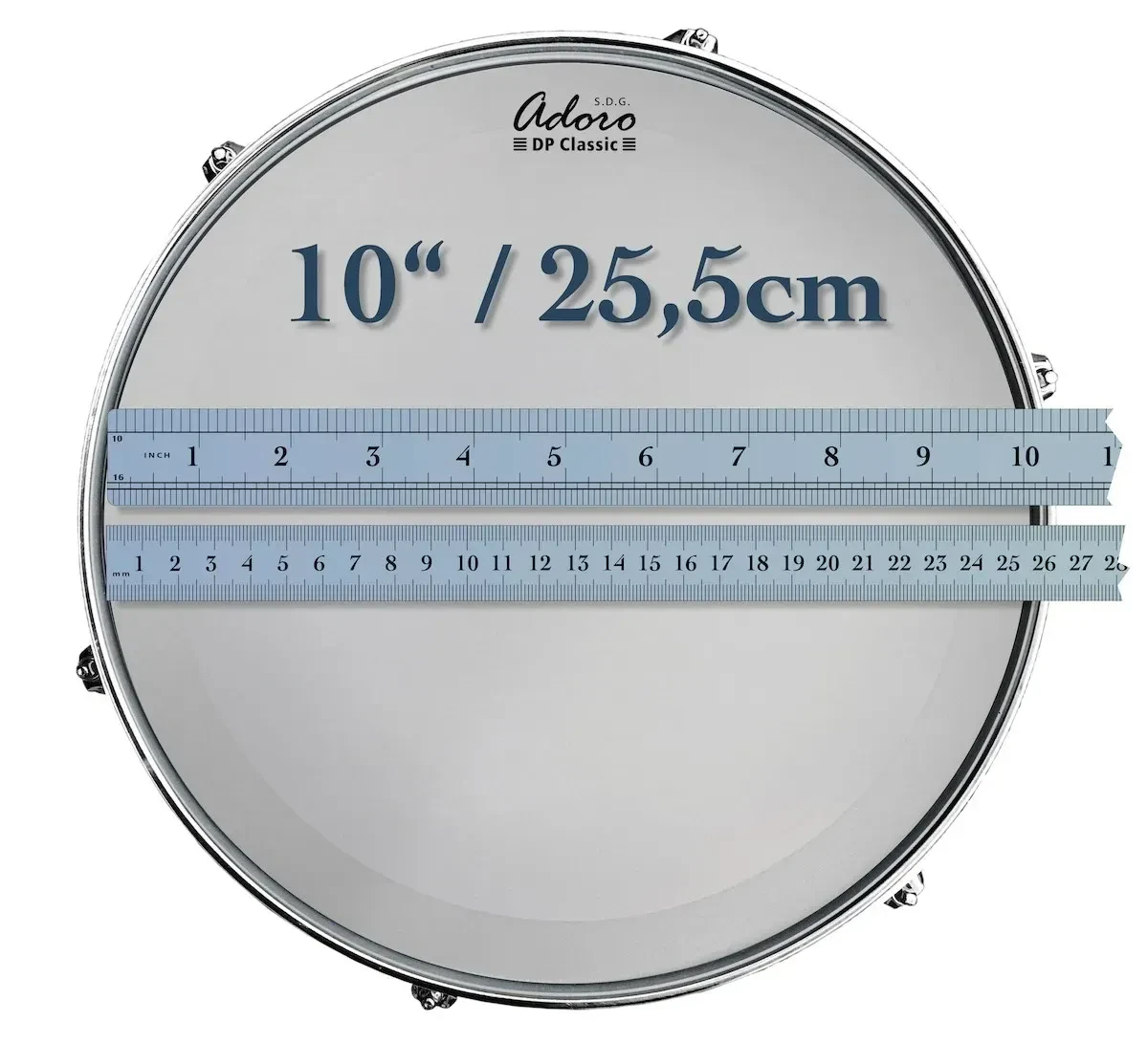 Пластик для барабана Adoro ADPC-CL-10 DP Classic Clear