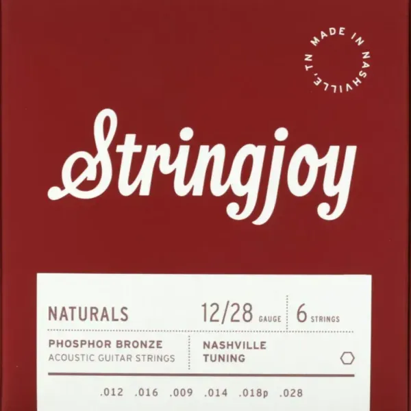 Струны для акустической гитары Stringjoy Naturals Nashville Phosphor Bronze 12-28