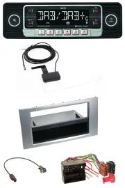 Dietz DAB Bluetooth USB MP3 Autoradio für Ford Kuga Fusion Transit 05-12 silber