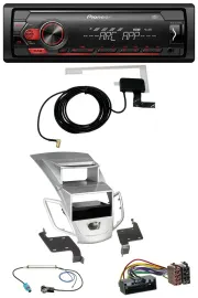 Автомагнитола для Ford Fiesta (2010–2017) Pioneer 1-DIN USB DAB MP3 AUX серебристая