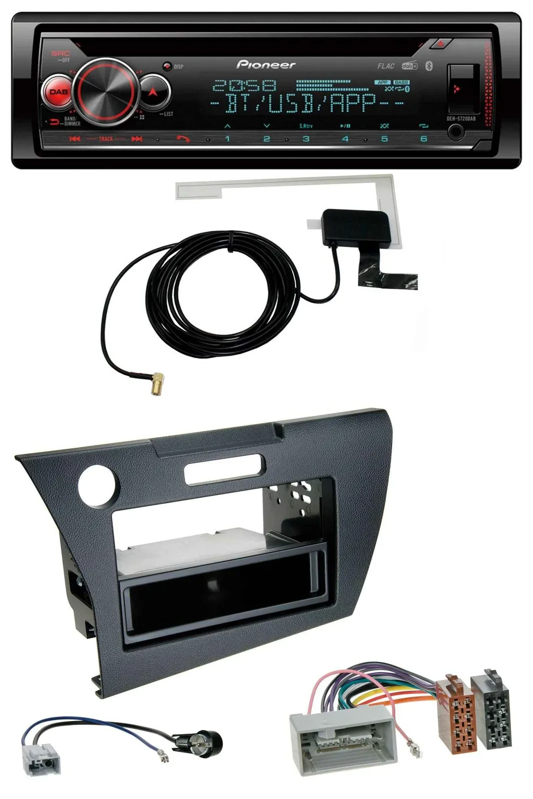 Автомагнитола для Honda CR-Z (ZF1, с 2010) Pioneer DAB, CD, MP3, USB, Bluetooth